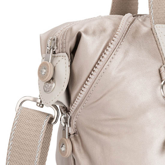 Kipling Art Mini Metallic Schoudertassen Beige | België 1833AH